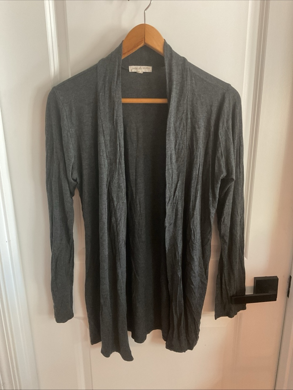 Joie de Vivre - Lightweight Open-Front Gray Cardigan Sweater - Ladies Size XL